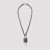 Givenchy Black Small Lock Necklace In Black