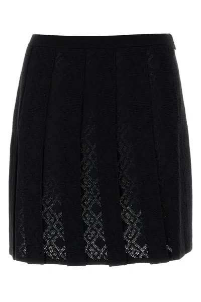 GIVENCHY GIVENCHY BLACK VISCOSE BLEND SKIRT