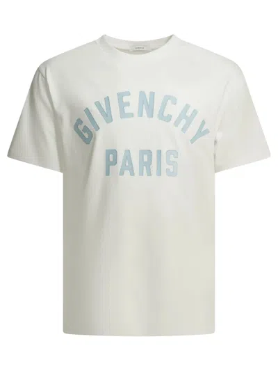 Givenchy Short Sleeve Crethestanesedew Neck T-shirt In White
