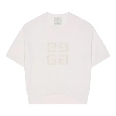 Pre-owned Givenchy Short-sleeve Crewneck Sweater 'white/beige' | Women's Size M