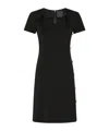 Givenchy Dress In Punto Milano With Buttons In Black