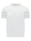 Givenchy Short Sleeve Knit Sweater In White