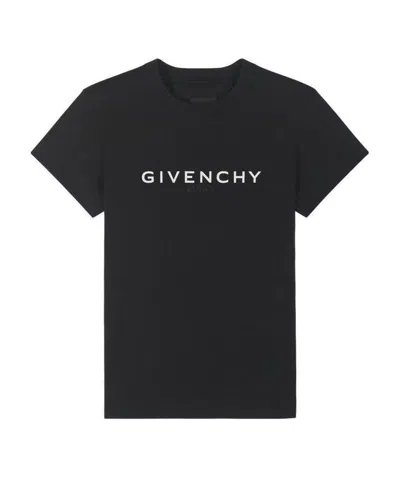 Givenchy Short-sleeve Logo T-shirt In Black