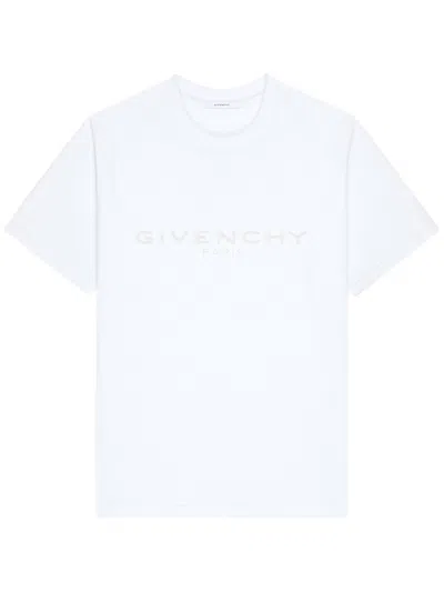 Givenchy Short Sleeve Logo T-shirt In White