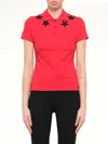 Givenchy Short Sleeve Polo In Red