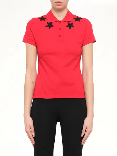 Givenchy Short Sleeve Polo In Red