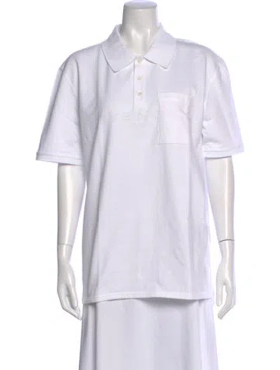 Pre-owned Givenchy Short Sleeve Polo W/ Tags In White