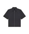 Givenchy Chemise Zippée À Détail 4g In Black