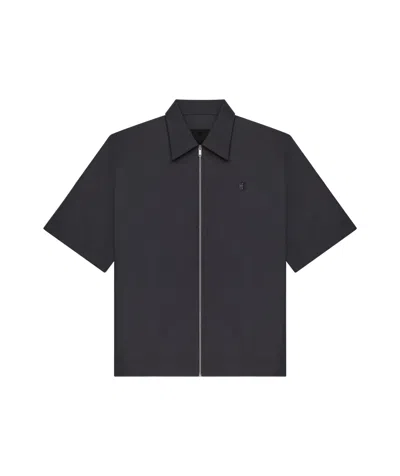GIVENCHY GIVENCHY 4G PLAQUE ZIPPED SHIRT