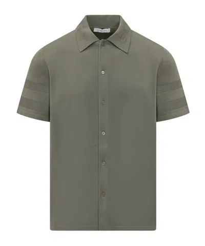 GIVENCHY SHIRT IN COTTON KNIT WITH MESH DETAILS