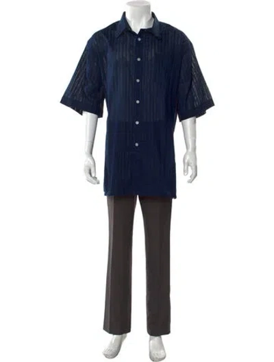 Pre-owned Givenchy Short Sleeve Shirt W/ Tags In Blue