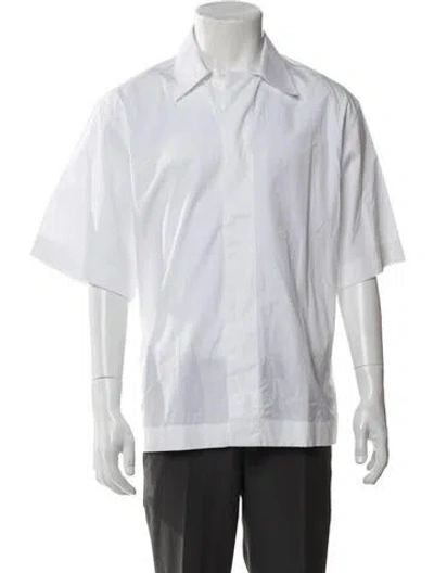 Pre-owned Givenchy Short Sleeve Shirt W/ Tags In White