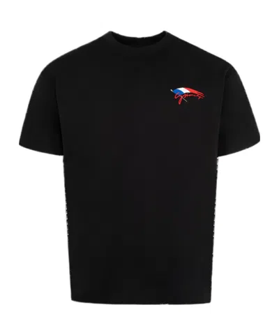 GIVENCHY GIVENCHY LOGO EMBROIDERED CREWNECK T-SHIRT