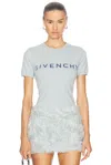 Givenchy Short Sleeve T-shirt In Grey Blue
