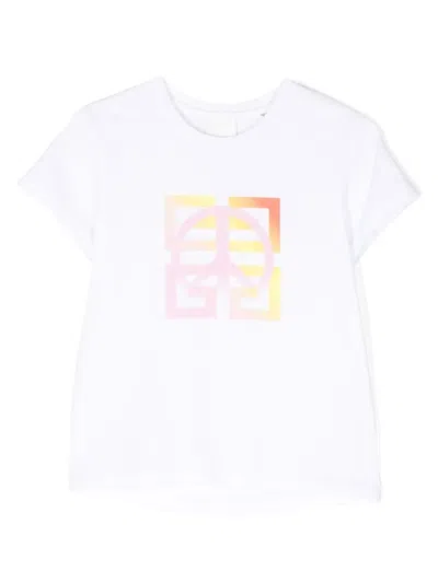 Givenchy Kids' Short Sleeves Tee-shirt In White