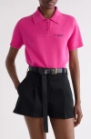 Givenchy Short-sleeve Cashmere-wool Polo Shirt In Pink