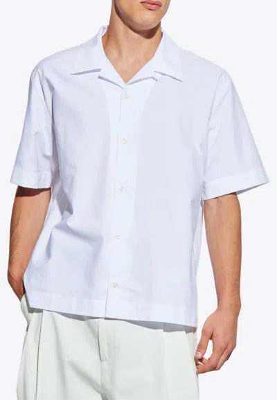 Givenchy Short-sleeved Buttoned Shirt In White