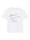 Givenchy Boy's Short-sleeve Script Logo T-shirt In White