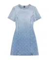 Givenchy Ombré-effect Denim Minidress In Blue