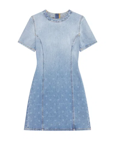 GIVENCHY OMBRÉ-EFFECT DENIM MINIDRESS