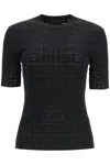 Givenchy 4g Velour T-shirt In Black