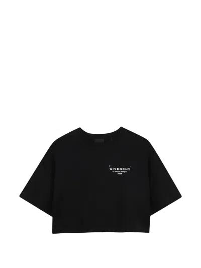 Givenchy Kids' Short-sleeved Logo-print T-shirt In Black