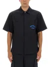 Givenchy Short Sleeves Chest Pockets Shirt In Blue