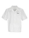 Givenchy Convertible-collar Logo-print Cotton-poplin Shirt In White