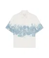 Givenchy Shirt In Linen With Hubert Objects Print In White