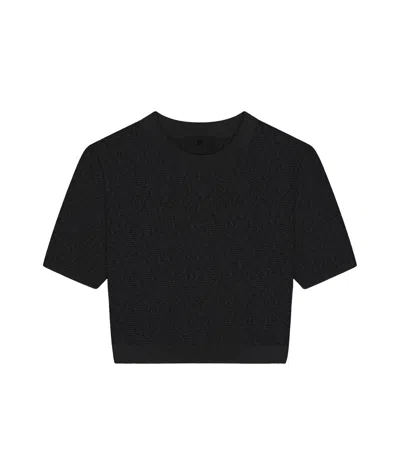 GIVENCHY GIVENCHY MONOGRAM 72 JACQUARD SHORT-SLEEVE KNIT TOP