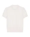 Givenchy Short-sleeved Sweater In Cashmere In White