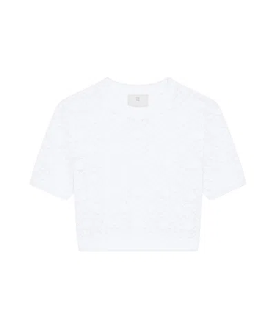 GIVENCHY GIVENCHY MONOGRAM 72 JACQUARD SHORT-SLEEVE KNIT TOP