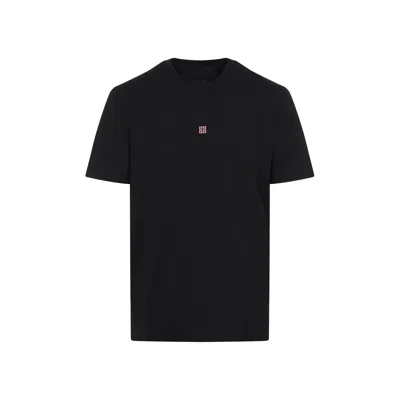 GIVENCHY GIVENCHY 4G EMBROIDERED CREWNECK T-SHIRT