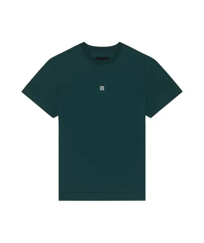 GIVENCHY GIVENCHY 4G EMBROIDERED CREWNECK T-SHIRT
