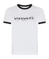 Givenchy White Crewneck T-shirt With Logo Lettering On The Front And 4g Logo On The Rear In Cotton S In White