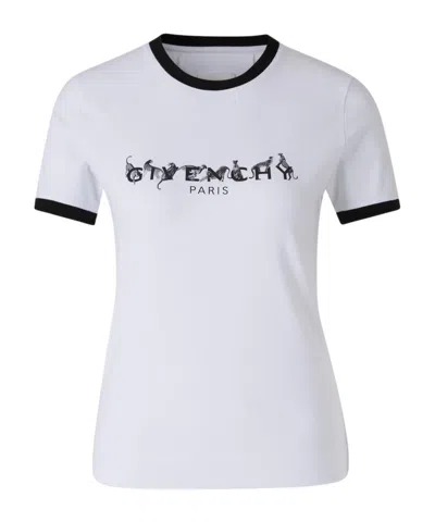 GIVENCHY GIVENCHY LOGO PRINTED CREWNECK T-SHIRT