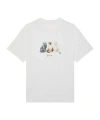 Givenchy T-shirt In Cotton With Cats Print In White