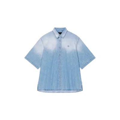 Givenchy Short Sleeves Denim Shirt_light Blue In ["blue"]