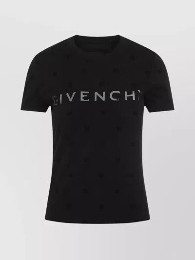 GIVENCHY SHORT SLEEVES LOGO ROUND NECK T-SHIRT