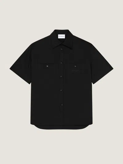 Givenchy Short Sleeves Mini Shirt For Men In Black