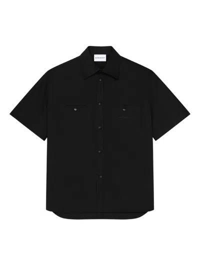 Givenchy Short Sleeves Mini Shirt For Men In Black