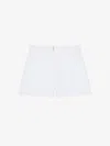 Givenchy 4g Plaque Slim-fit Shorts In White