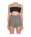 Givenchy Short Suspenders In Black