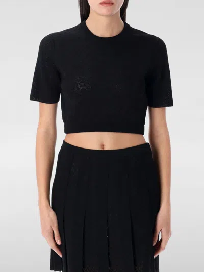 Givenchy Cropped Sweater In Monogram 72 Jacquard In Black