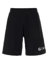 Givenchy Logo Print Bermuda Shorts In 001