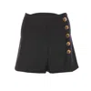 Givenchy Shorts In Wool And Mohair With Buttons In Black