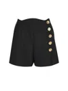 Givenchy Shorts In Wool And Mohair With Buttons In Black