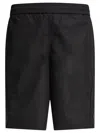 Givenchy Logo Script Cotton Sweat Shorts In Black