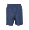 Givenchy Monogram 72 Jacquard Denim Bermuda Shorts In Blue