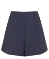 Givenchy Wool High-rise Tailored Shorts In Blue